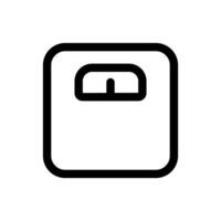 peso escala icono en de moda plano estilo aislado en blanco antecedentes. peso escala silueta símbolo para tu sitio web diseño, logo, aplicación, ui vector ilustración, eps10.