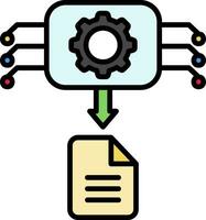 máquina generado datos vector diseño elemento icono