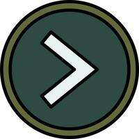 Is Greater Than Vector Design Element Icon