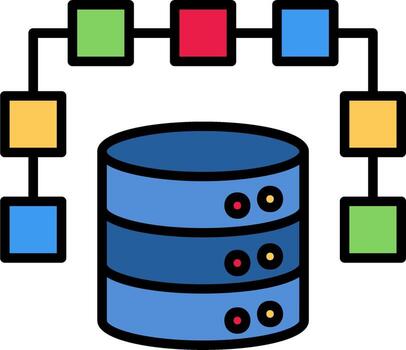 estructurado datos vector diseño elemento icono