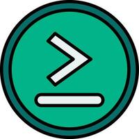 Is Greater Than Or Equal To Vector Design Element Icon