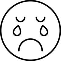 Crying Vector Design Element Icon