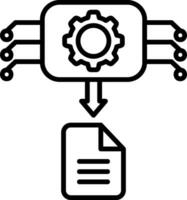 Machine Generated Data Vector Design Element Icon