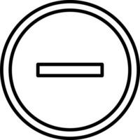Minus Vector Design Element Icon
