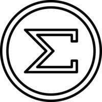 Sum Vector Design Element Icon
