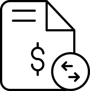 Transactional Data Vector Design Element Icon