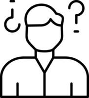 Confusion Vector Design Element Icon
