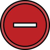 Minus Vector Design Element Icon