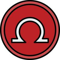 Omega Vector Design Element Icon