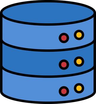 Database Vector Design Element Icon