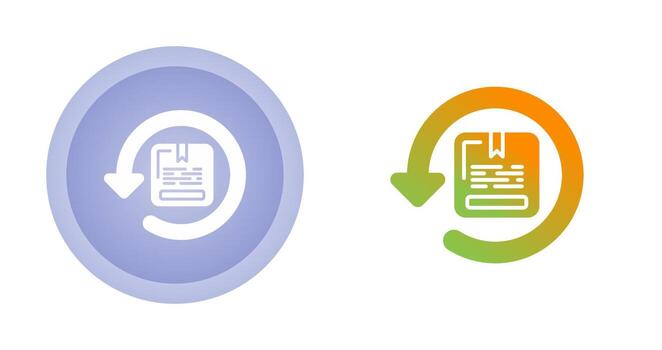 icono de vector de retorno