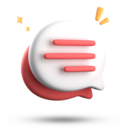 3d rendering of speech bubble icons, 3D pastel chat icon set. Set of 3d speak bubble. png