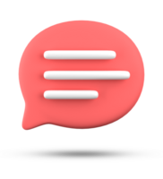 3d rendering of speech bubble icons, 3D pastel chat icon set. Set of 3d speak bubble. Chatting box, message box. Chat icon set. Balloon 3d style png