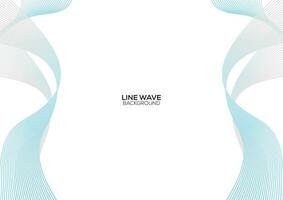 line wave gradient modern background design vector