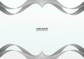 line wave background design abstract modern vector