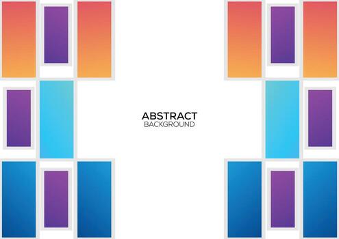 rectángulo antecedentes moderno diseño degradado color vector