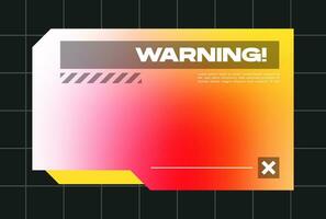 Futuristic pop up interface illustration. Video overlay element. vector