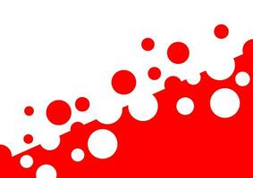 Abstract red circle pattern random minimal decoration wallpaper background vector