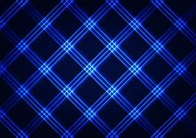 Digital technology neon square line pattern dynamic electric background vector