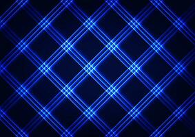 Digital technology neon square line pattern dynamic electric background vector