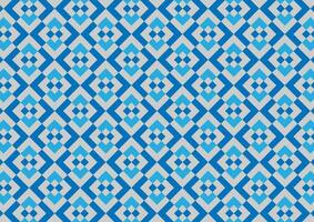 Blue mosaic abstract tile square geometric line pattern decoration background vector