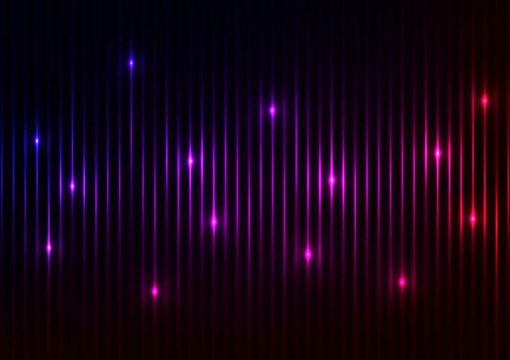 Abstract digital neon light line laser purple dark presentation background