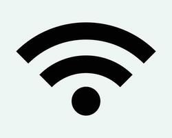 Network Signal Icon Wifi Wi Fi Internet Connection Strength Data Communication Computer Mobile Podcast Digital App Connect Black Symbol Sign Vector