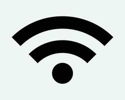 Network Signal Icon Wifi Wi Fi Internet Connection Strength Data Communication Computer Mobile Podcast Digital App Connect Black Symbol Sign Vector