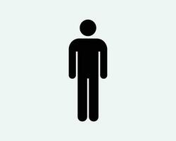 Man Stick Figure Icon vector