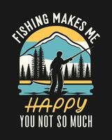 Fishing T-shirt Design vector