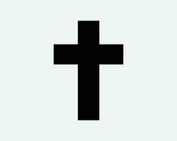 cristiano cruzar icono cristiandad fe religión Jesús santo Iglesia católico Dios Cristo negro blanco contorno forma vector clipart obra de arte firmar símbolo