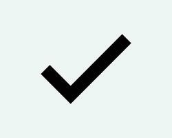 Check Mark Icon Verify Verification Tick Checkmark Correct Approve Approval Approved Pass Quality Qualified Accurate Black White Vector Sign Symbol