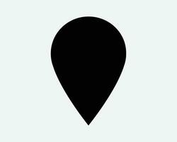 Location Pin Marker Icon Satellite GPS Position Point Pointer Map Navigation Direction Travel Trip Black Silhouette Shape Symbol Sign Vector Cutout