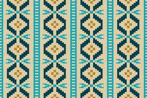Ethnic Illustration vector.Colorful asian style floral pattern.Abstract ethnic aztec geometric pattern design for background.Damask style pattern for textile and decoration. vector