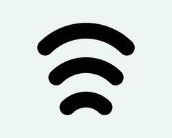 Network Signal Icon Wifi Data Internet Connection RSS Connect Wireless Communication Podcast Broadcast Black White Shape Vector Clipart Sign Symbol