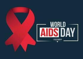 Aids Day Post Design. vector