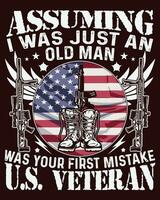 USA veteran day t shirt vector design