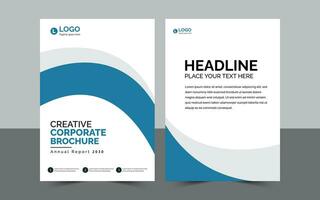 creativo corporativo folleto. vector