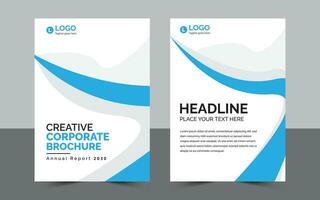 creativo corporativo folleto. vector