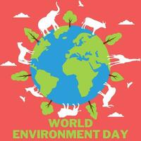 World Environment Day vector