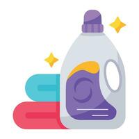 Trendy Laundry Detergent vector