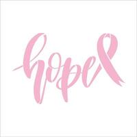 Stylish , fashionable  and awesome Breast Cancer typography art and illustrator vector