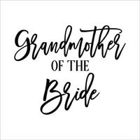 Stylish , fashionable  and awesome bridal party  typography art and illustrator vector