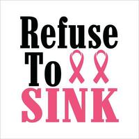 Stylish , fashionable  and awesome Breast Cancer typography art and illustrator vector