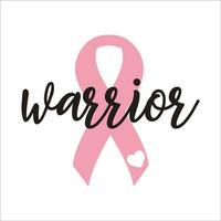 Stylish , fashionable  and awesome Breast Cancer typography art and illustrator vector