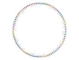 a circular pattern with colorful dots on it, cmyk two circles with colorful dots on them set, cmyk vector illustration of a flower  with a circle and a dot,mandala vector