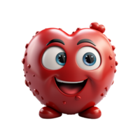 Love Emoji, Love Emoji Png, Love emoji symbol, 3D Love Emoji, Transparent Background, AI Generative png
