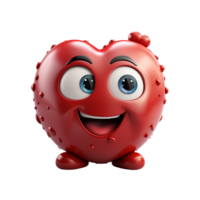 amore emoji, amore emoji png, amore emoji simbolo, 3d amore emoji, trasparente sfondo, ai generativo png