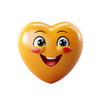 Love Emoji, Love Emoji Png, Love emoji symbol, 3D Love Emoji, Transparent Background, AI Generative png