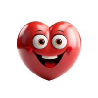 Love Emoji, Love Emoji Png, Love emoji symbol, 3D Love Emoji, Transparent Background, AI Generative png